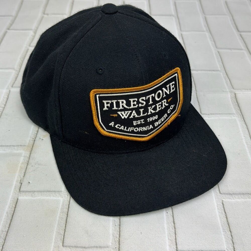 Firestone Walker Hat Snapback Beer Brewing Company Trucker Black Logo